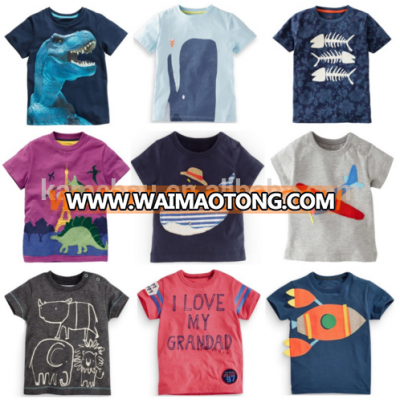 Quick Delivery Short Sleeves children sublimation custom logo printed t shirt for promotion